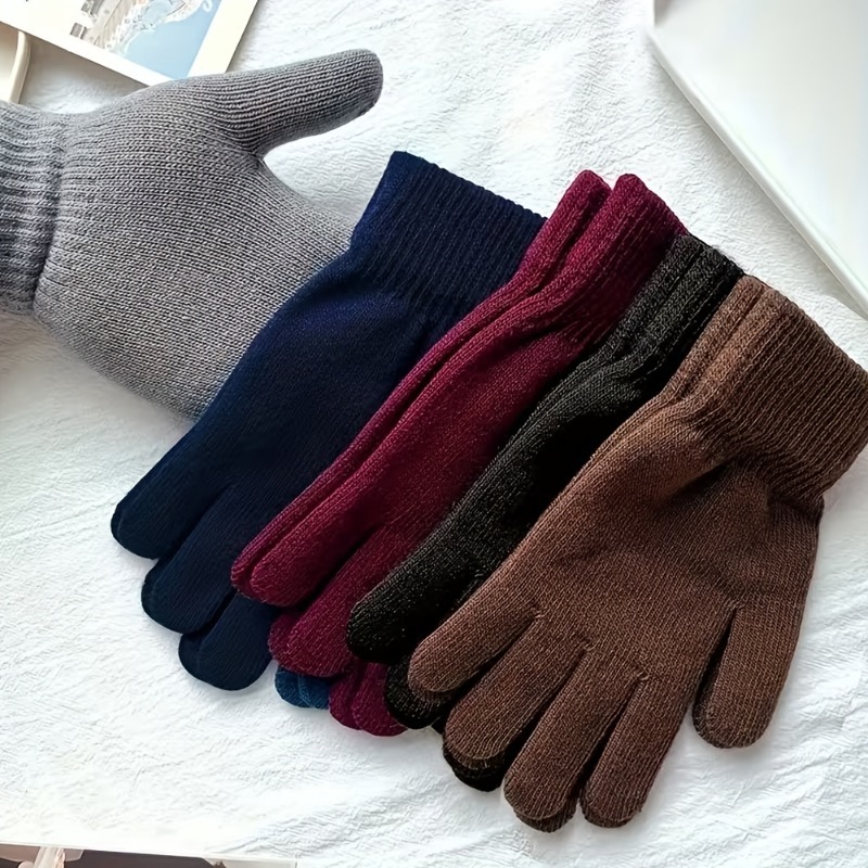 Thickened Warm Full-Finger Gloves for Autumn and Winter Outdoor Riding