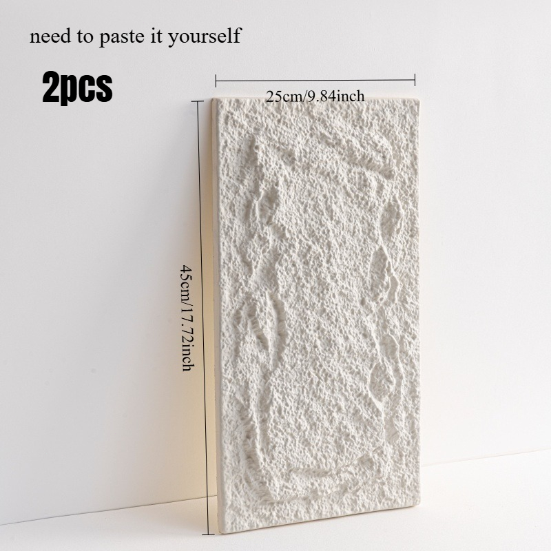 item picture two pieces of 3d   stone wall panels pu wall panels   self   application designed for indoor wall decoration the   stone panels are intended for accent wall decoration