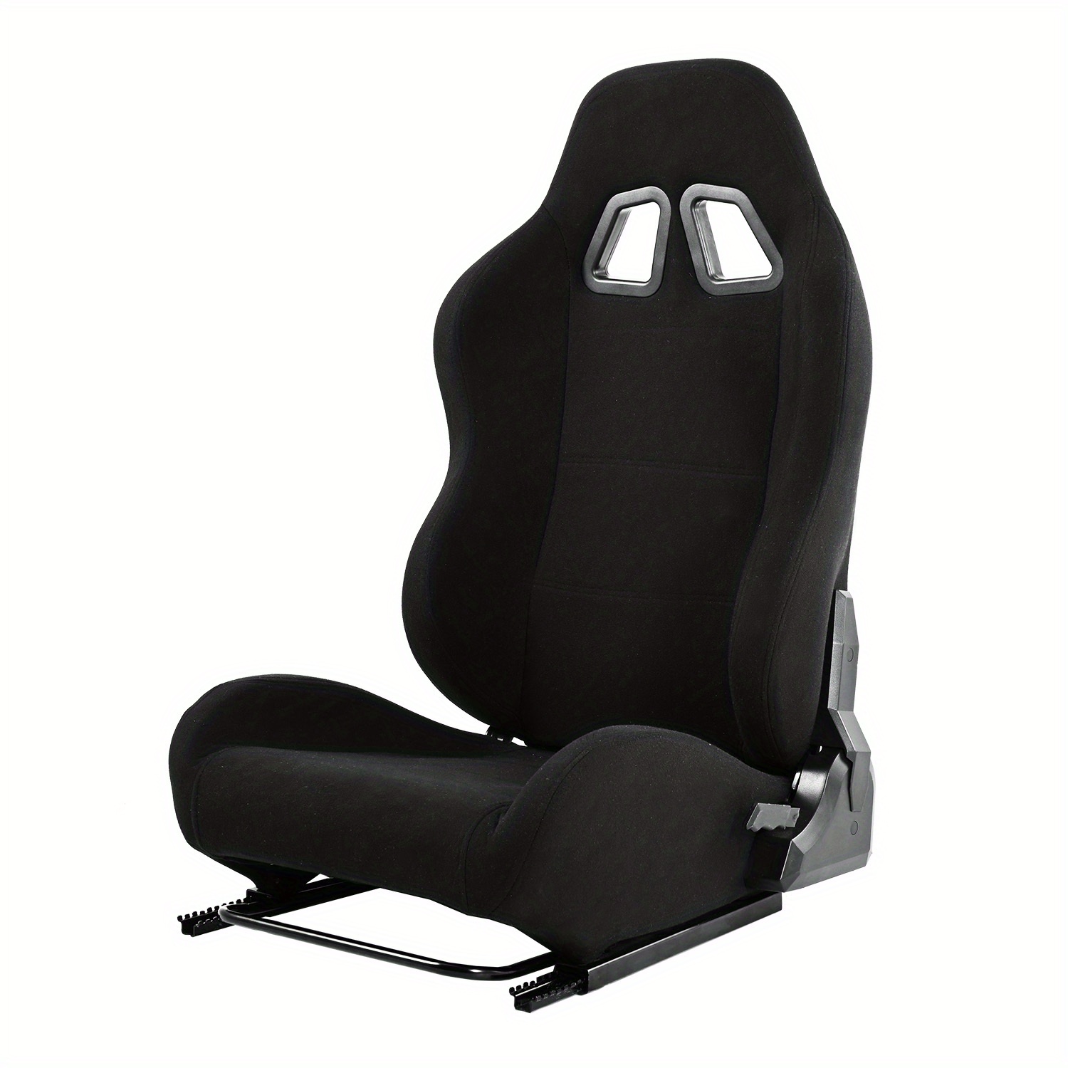 Minneer Racing Gaming Simulator Cockpit Frame Seat With Adjustable Double Slide Gaming Simulator Cockpit Racing Wheel Stand Chair Video Game Chairs Black