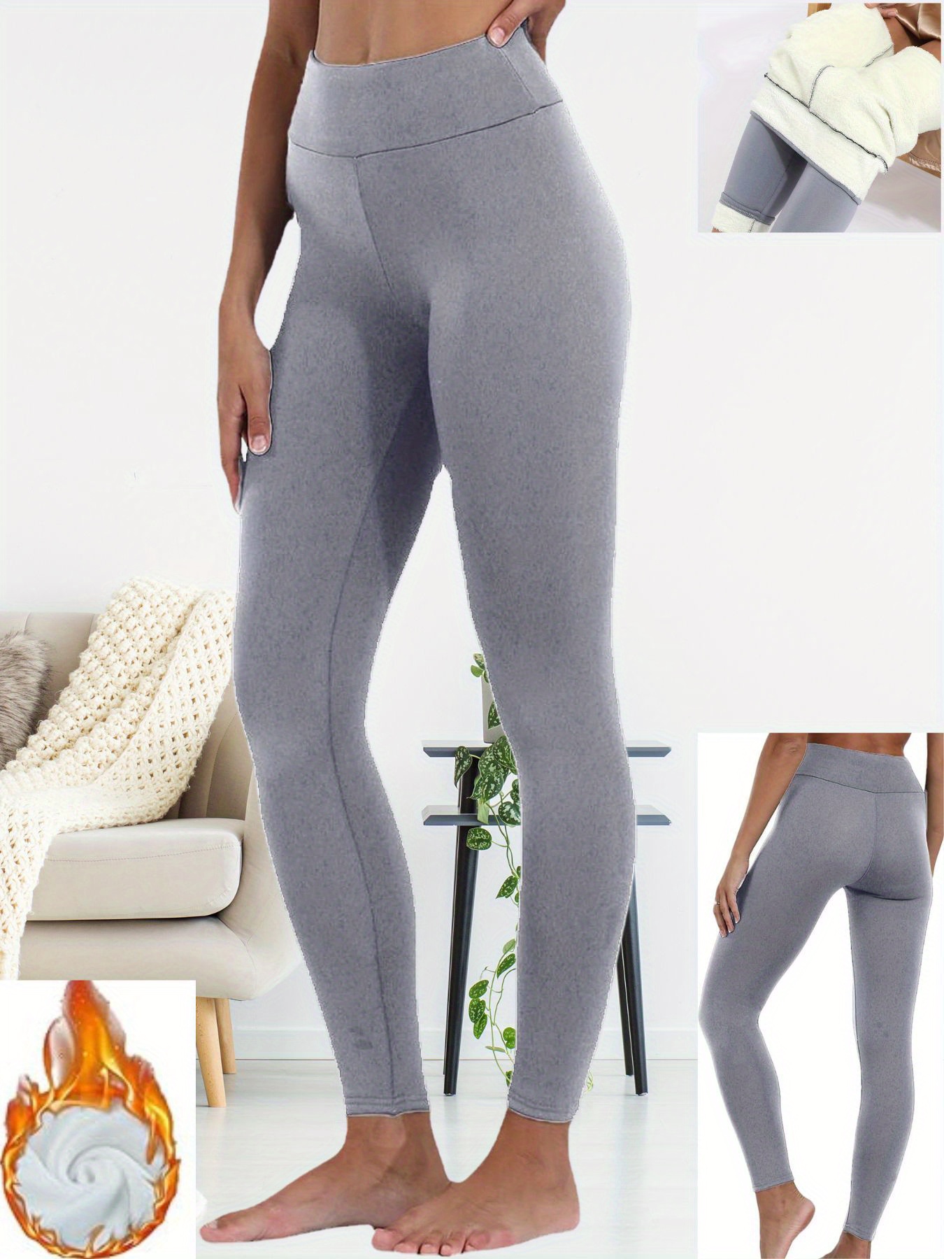 Mallas Cálidas Para Mujer, Pantalones Térmicos, Ro... - Grandado