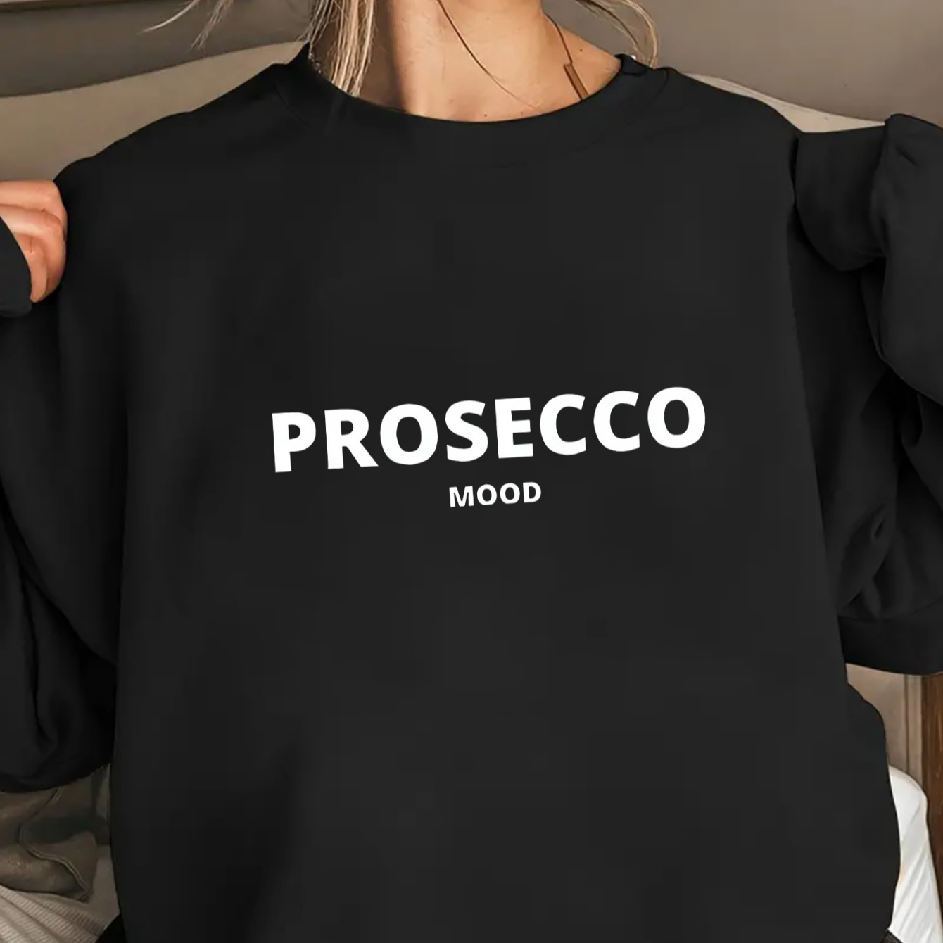 

1pc Prosecco Sweatshirt , , Top