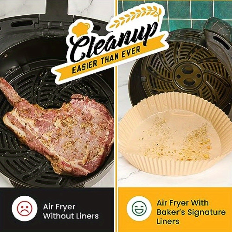 250pcs   air fryer liners non stick oil proof disposable baking sheets 8 inch round parchment paper for 5 8 qt baskets compatible with         air fryers ovens microwaves easy     250 count microwave safe nonstick sheets heatresistant sheets   material busy families meal preppers Product details 2