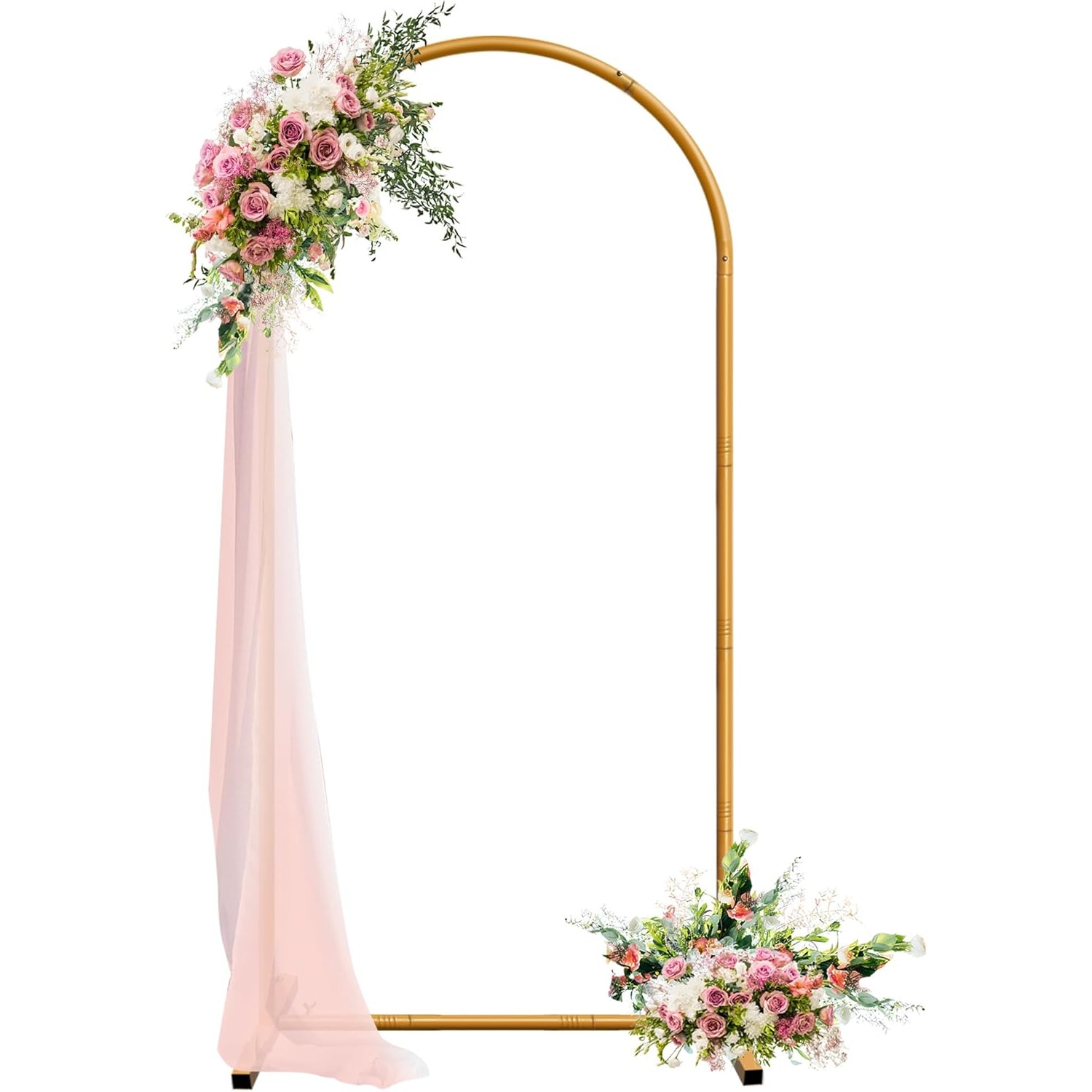 2-meter Wedding Arch Backdrop Stand, Metal Structure, , Designed For Weddings, Birthdays, Parties, And Halloween Decorations