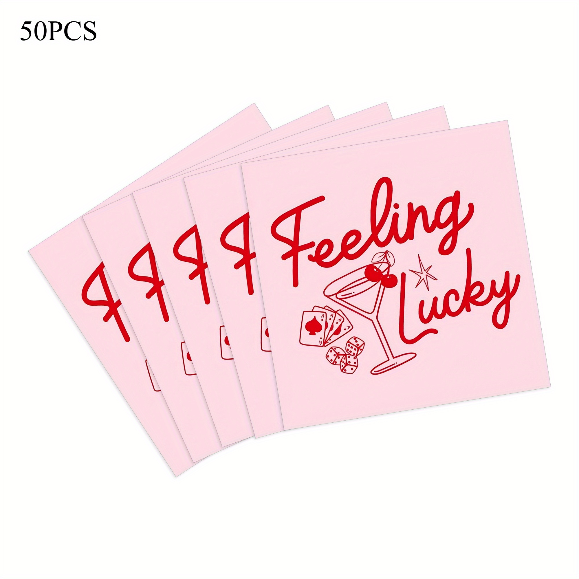 50pcs, Pink Birthday Party Napkins, Bachelorette Party Supplies, Holiday Decorations