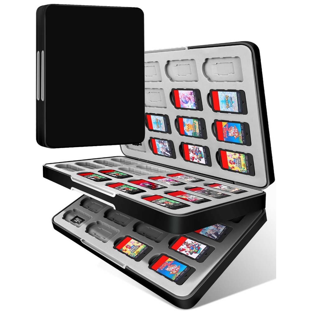Image of 64 Slots Game Card Case For Switch Storage Box Holder Fit Tf Card Portable Organizer