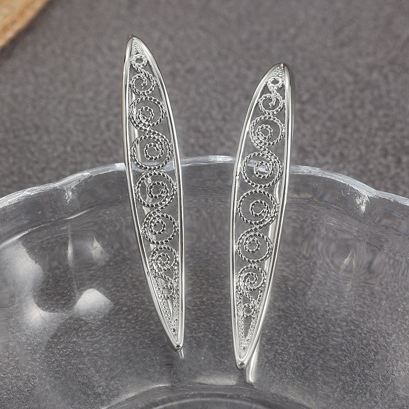 Trendy Long Earrings with Bohemian Geometric Design