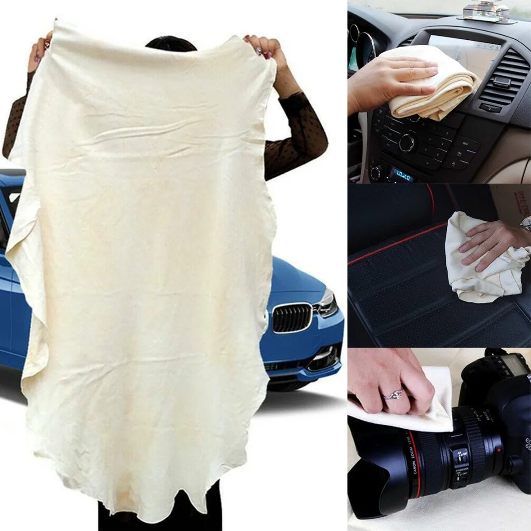 TEMU 60x90cm Large Natural Car Cleaning Cloth Washing Absorbent Drying Towel, Car Drying Towel Extra Large, Microfibre Car Towel Large, Auto