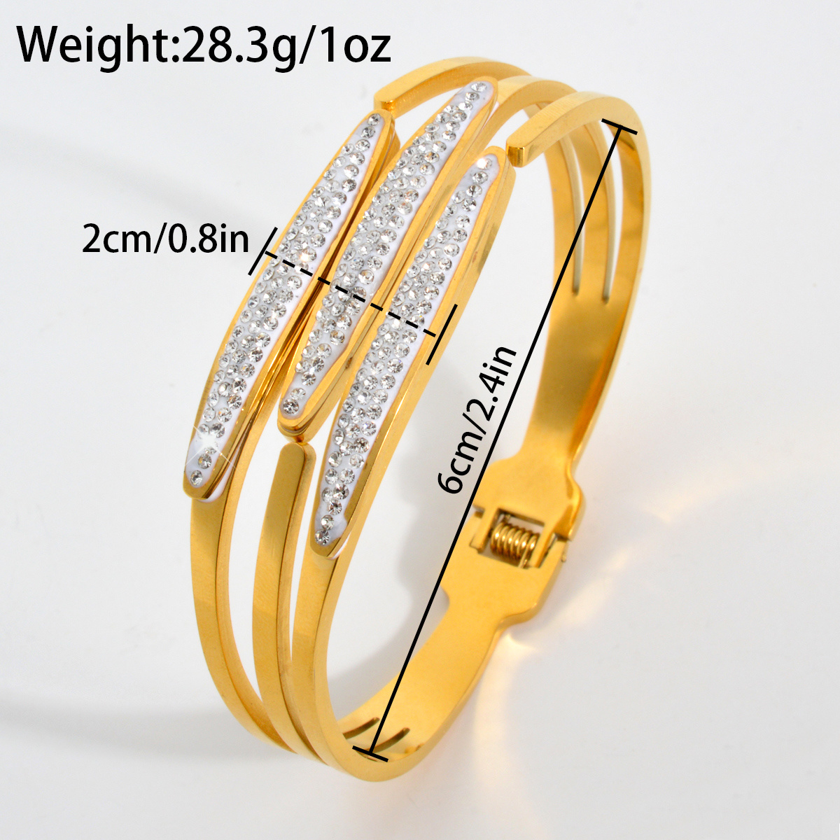 Geometric Design Stainless Steel Bracelet for Men and Women