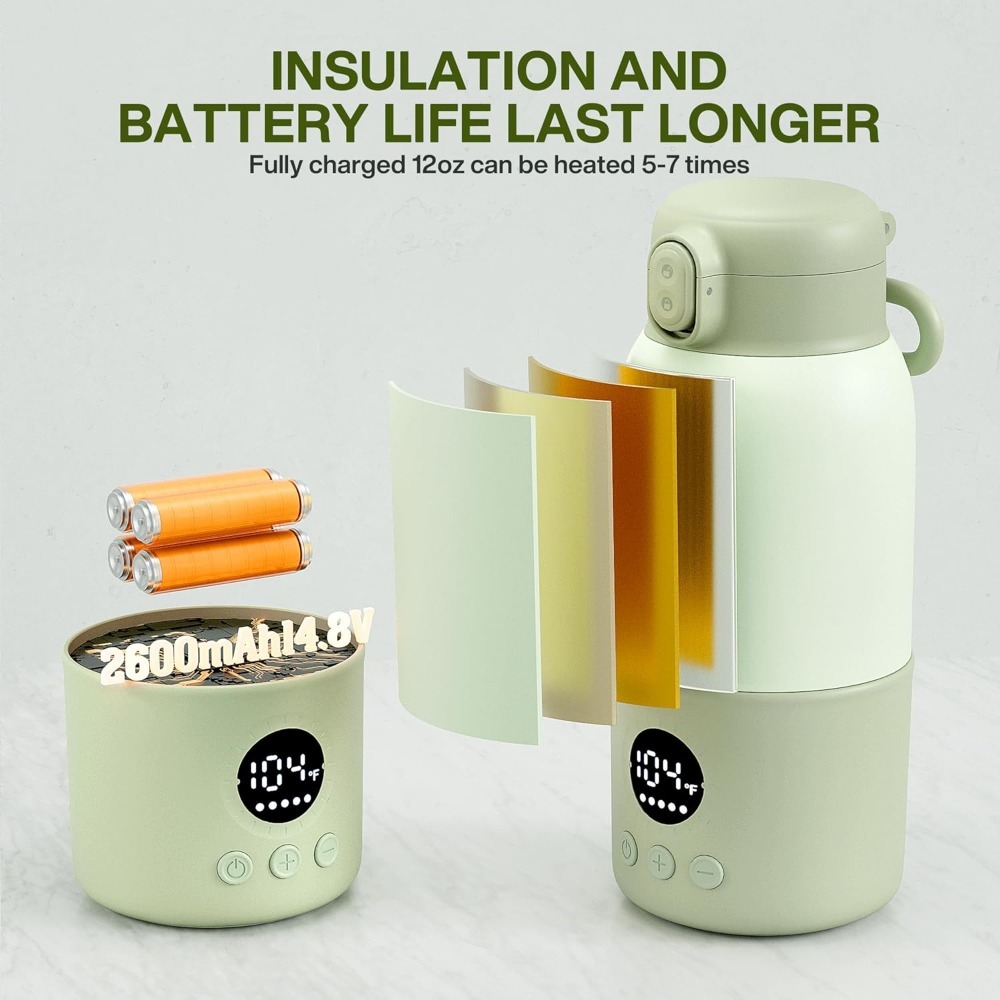 Portable Breast Milk Warmer, Bottle Heater, Car Bottle Warmer, Ideal Gift for Newborns