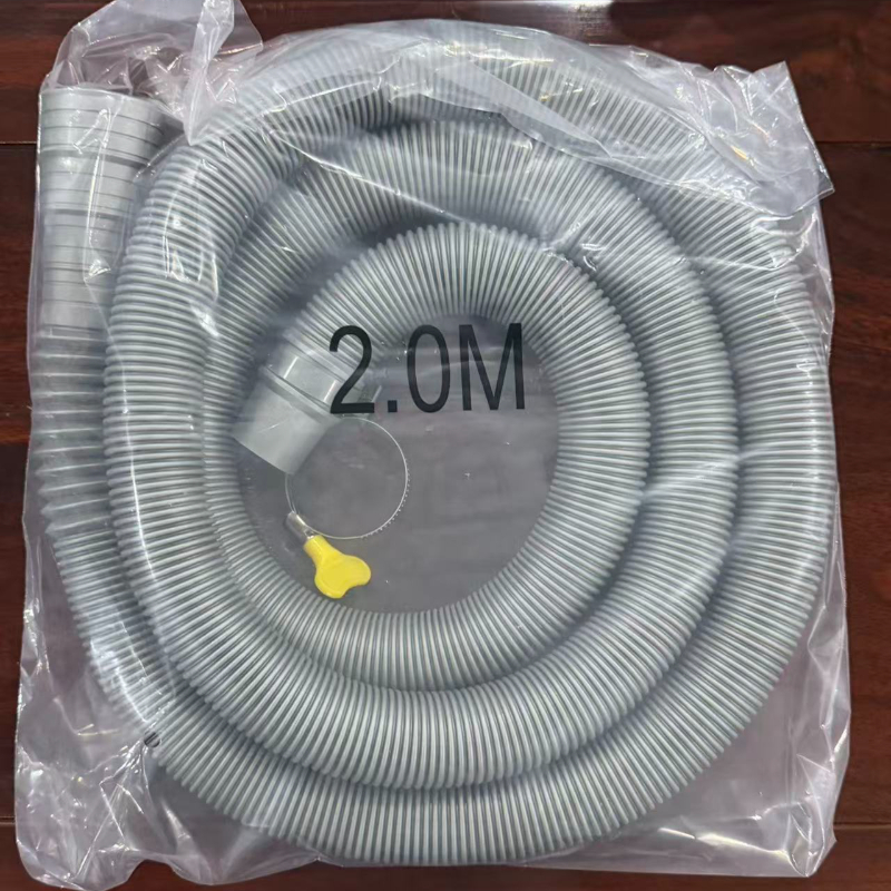 TEMU Tuyau de vidange pour machine à laver 2 m (≈79 po) avec collier de serrage inclus, épaissi, -fuite, flexible, facile à installer, -, résistant à
