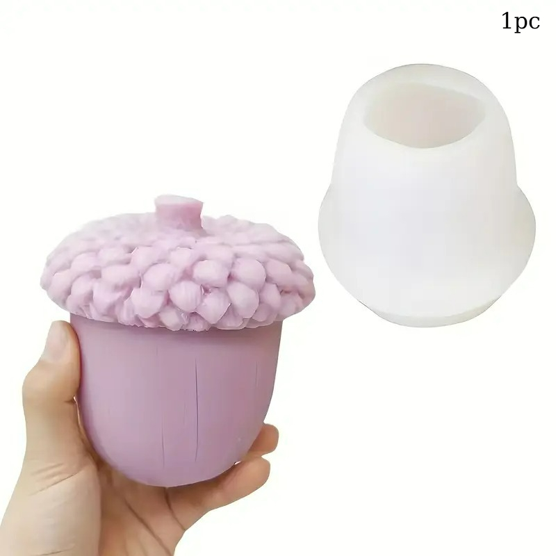 TEMU 1pc A 3d Silicone Mold Shaped Like A With A Design, Suitable For Making Candles, Soaps, Resins, And Plaster Crafts. This Reusable And Flexible