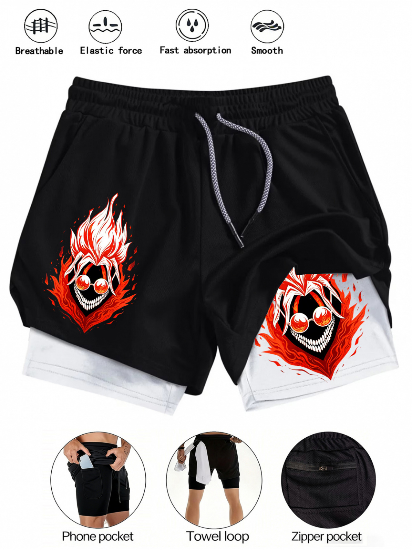 anime shorts sold on Temu United States