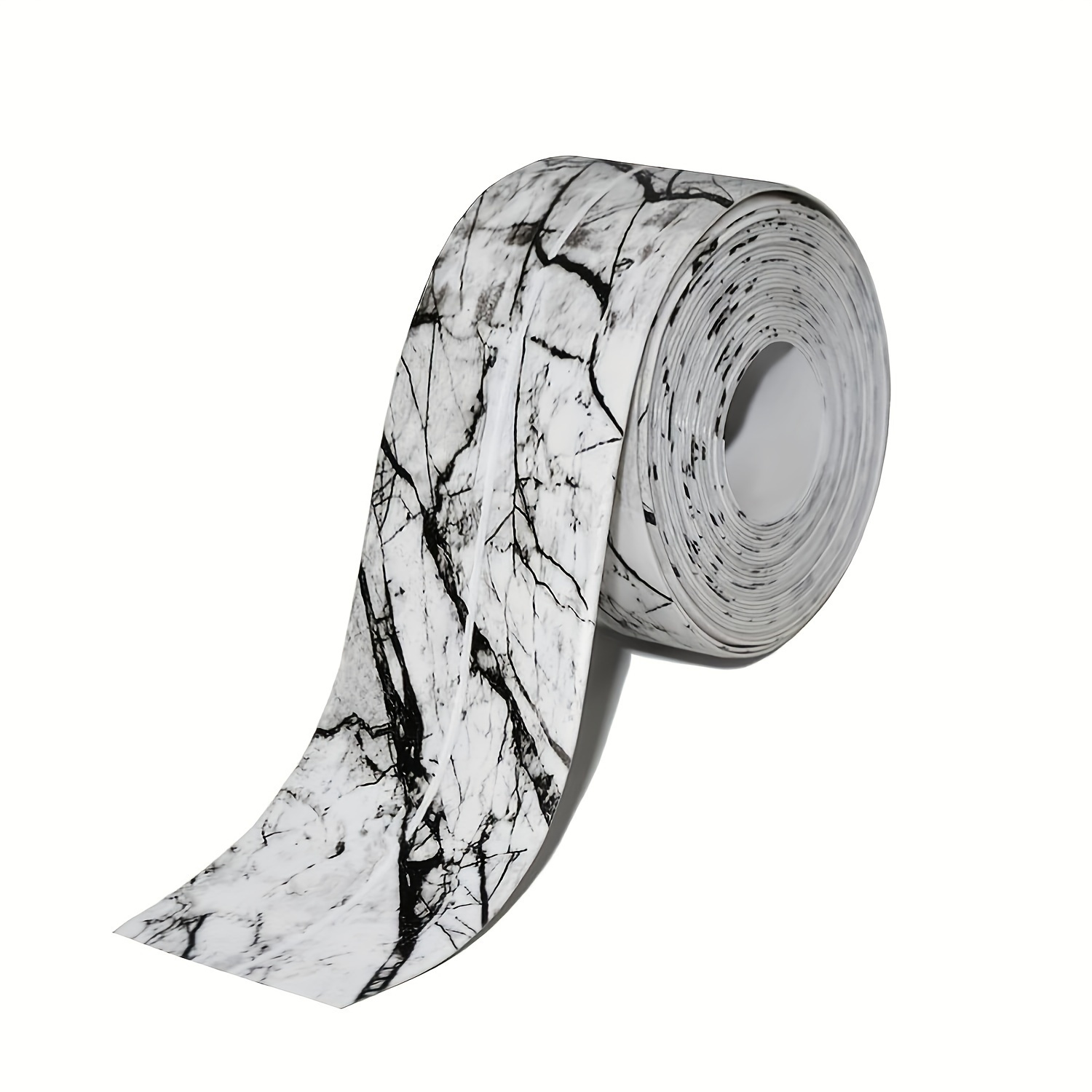 TEMU 1 Roll Pvc Self-adhesive Sealing Tape, 3.81cm X 5.0m Sealing Strip, Decorative Edge Protector, Suitable For Sink, Toilet, Shower, Bathtub,
