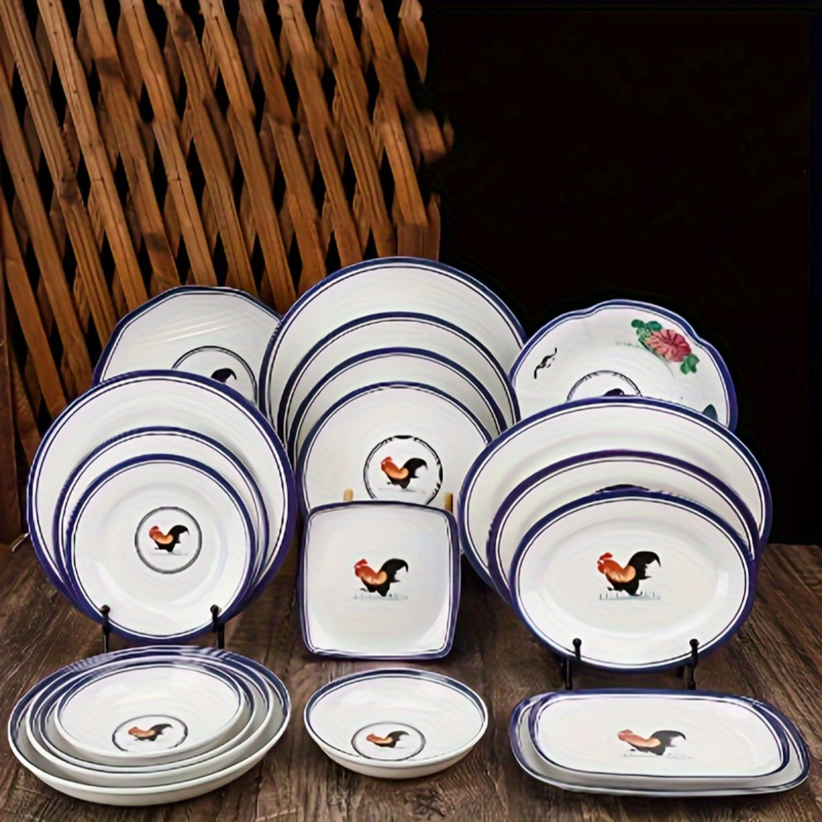 dinnerware melamine sold on Temu United States
