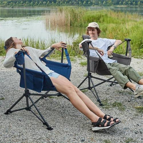 padded hammock camping chair oversized heavy duty swing chair with detachable cup