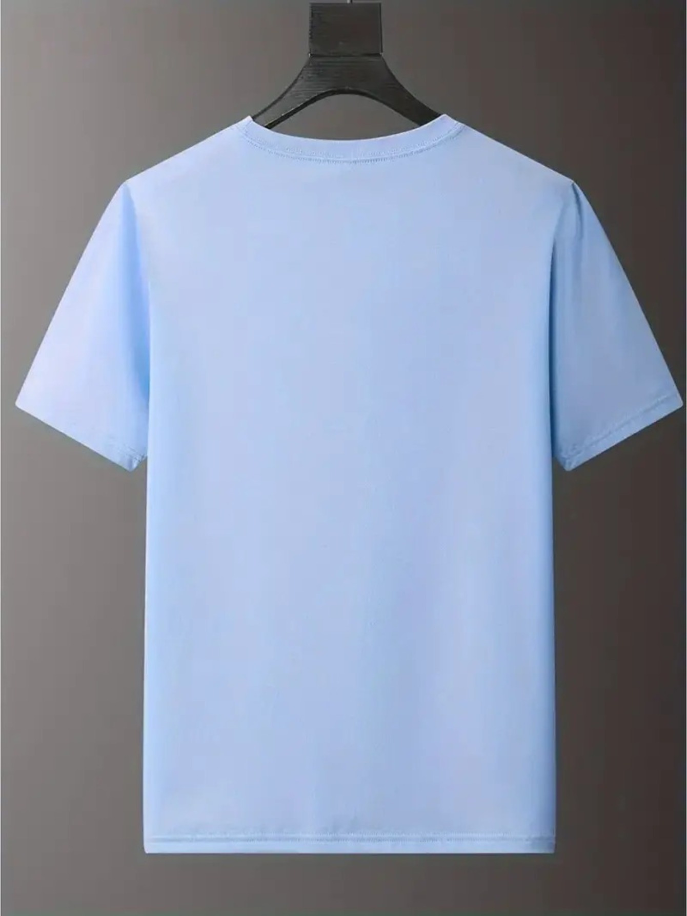 Men's casual and fashionable minimalist lines - C-Calvin printed T-shirt, round neck comfortable polyester fabric, suitable for daily wear as fashionable streetwear, Men's clothing