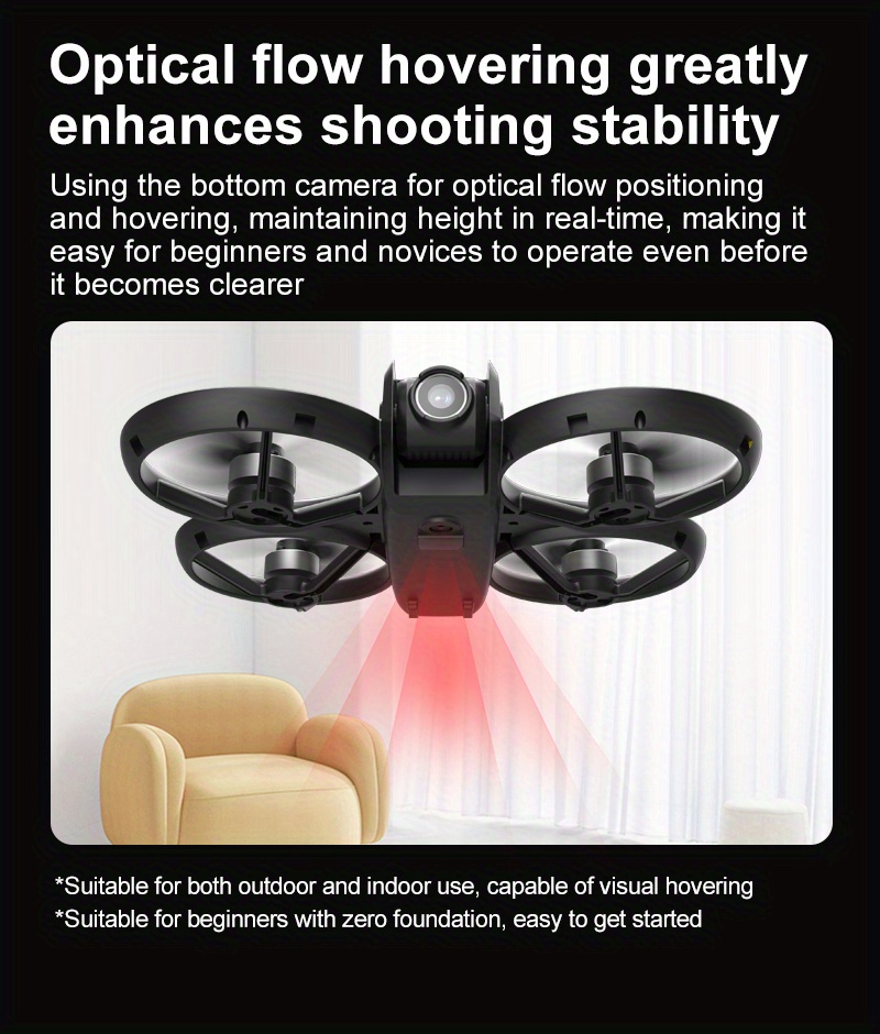 4K HD GPS Drone with Brushless Motor, Long Flight Time, Foldable FPV Quadcopter, GPS Auto-Return Home & Obstacle Avoidance, Optical Flow Positioning, Portable Drone with Large, Includes 2 Batteries - Ideal for Aerial Photography, Videography, Mapping, Surveying - Perfect Birthday/Holiday Gift for Adults & Teens, High Quality Drone