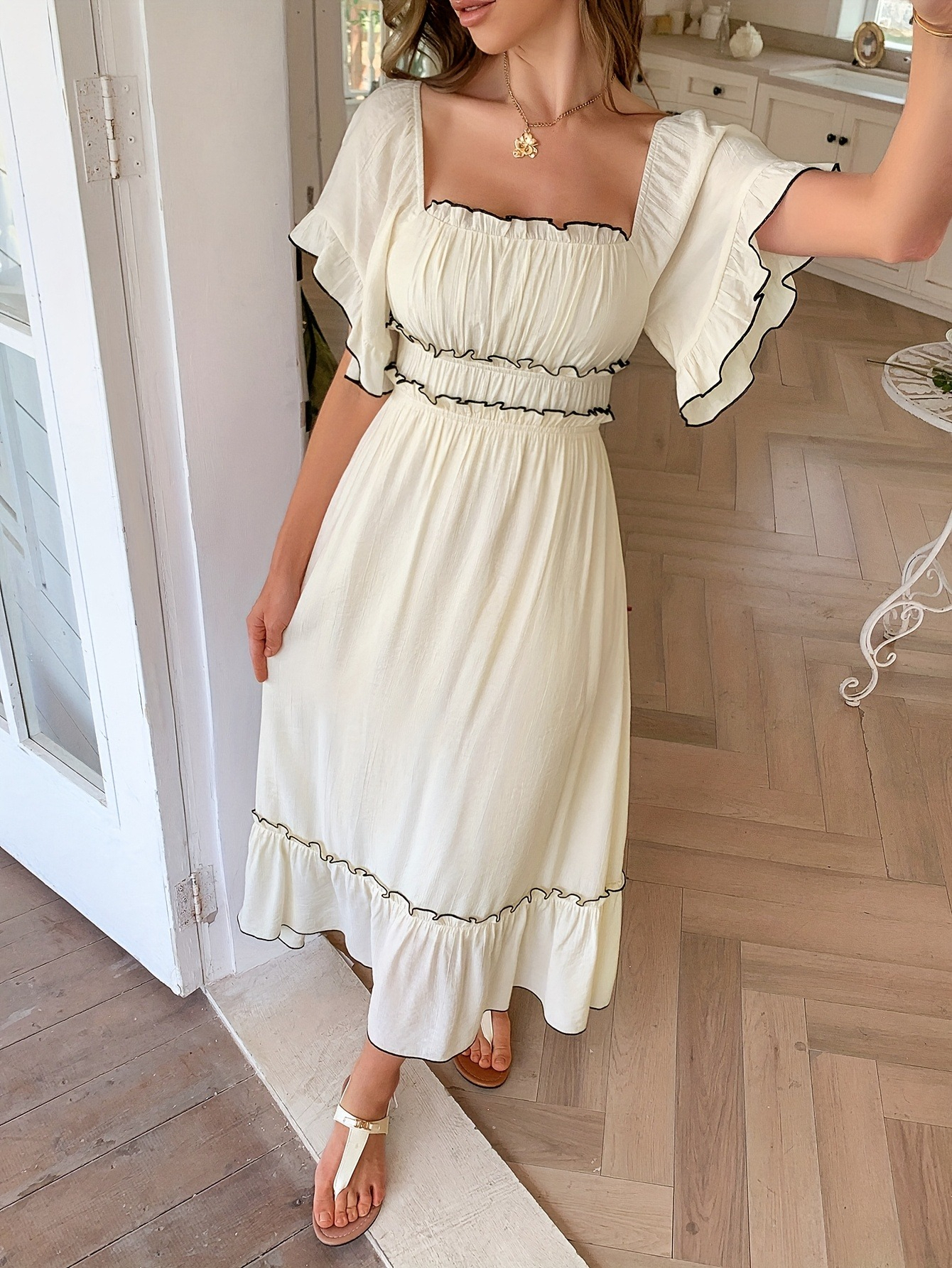 flowy dresses for petites One More Dance Satin Maxi Dress L