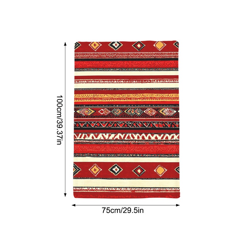 TEMU Soft Lightweight Single-side Printed Throw Blanket, Ethnic Geometric Pattern Cozy Throw, Multiple Specifications , Ideal Gift For Holiday, And