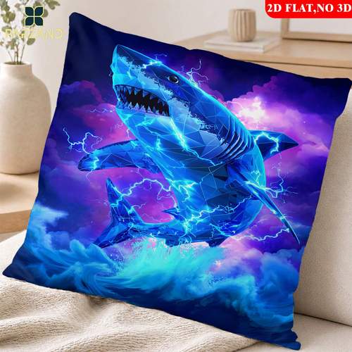 2d flat 1pc pillowcase with lightning printed pillowcase pillowcase for sofa bedroom and study comfortable and soft pillowcase a gift modern decor durable fabric 2d flat