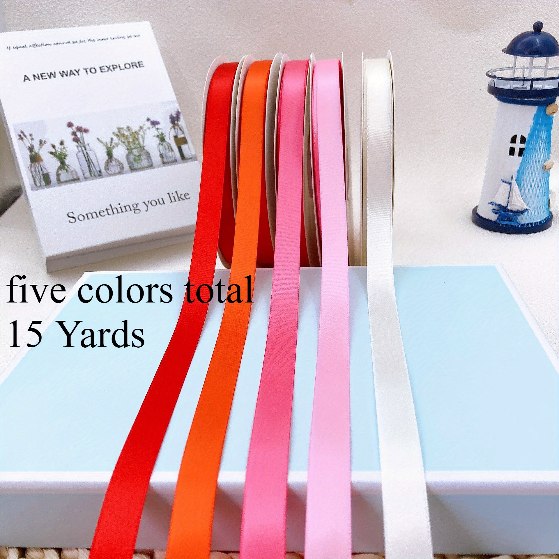 E-shop 15Y1.6Cm/0.63In 5 Farben DIY Deko-Zubehör, Muttertag-Geschenk-Dekoration geeignet für