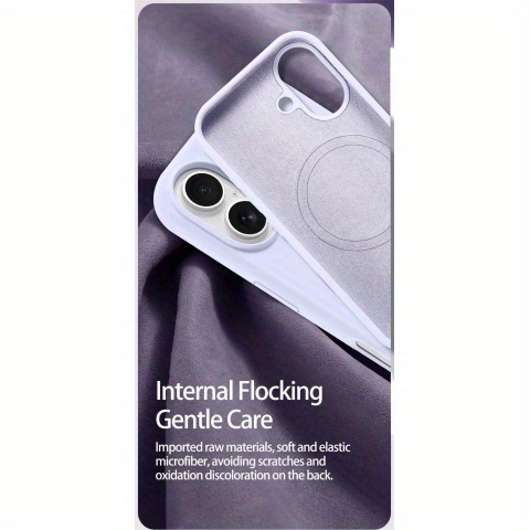 Durable Magnetic Wireless Charging Phone Case in Solid Colors, Featuring a Frosted Finish That Resists Fingerprints, Compatible with iPhone 16 Pro Max, 15, 14 Plus, 13, 12, And