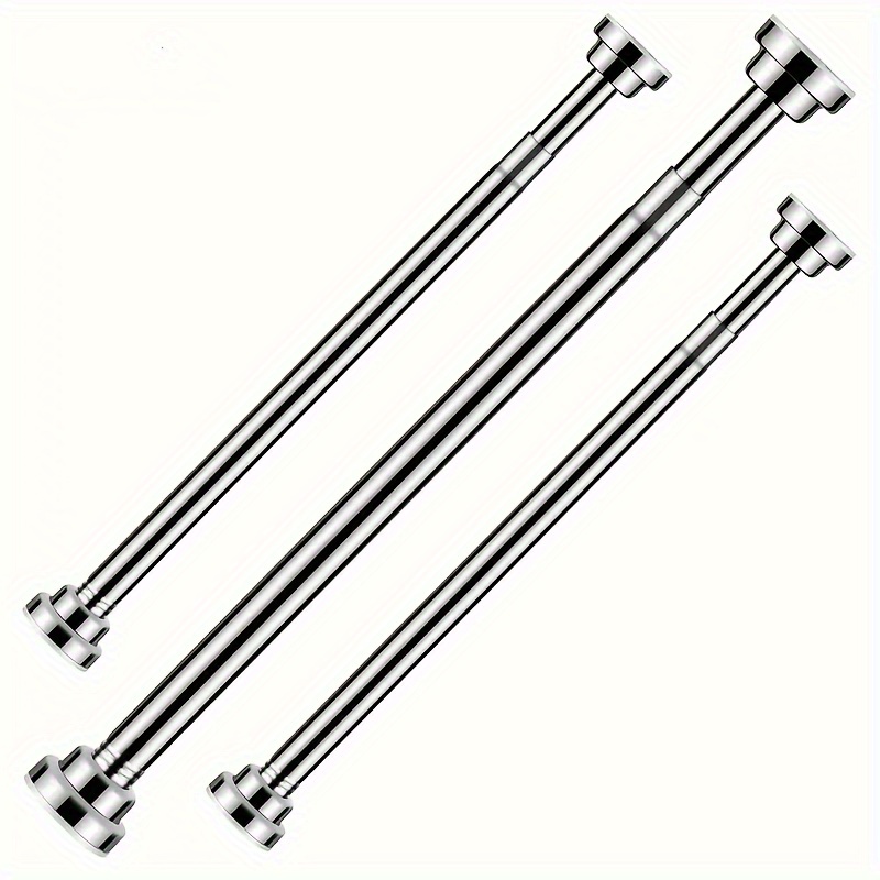 1 adjustable metal hanger rod retractable no drill wall mount suitable for clothes shower curtains and drying sturdy heavy duty storage box ideal for bedrooms bathrooms and laundry rooms laundry room accessories no drill installation