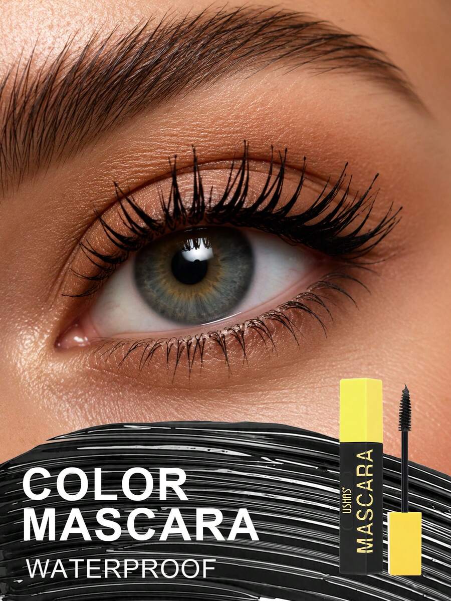 Colorful Waterproof Mascara Smudge-Proof Long-Lasting Volumizing Eyelash Makeup