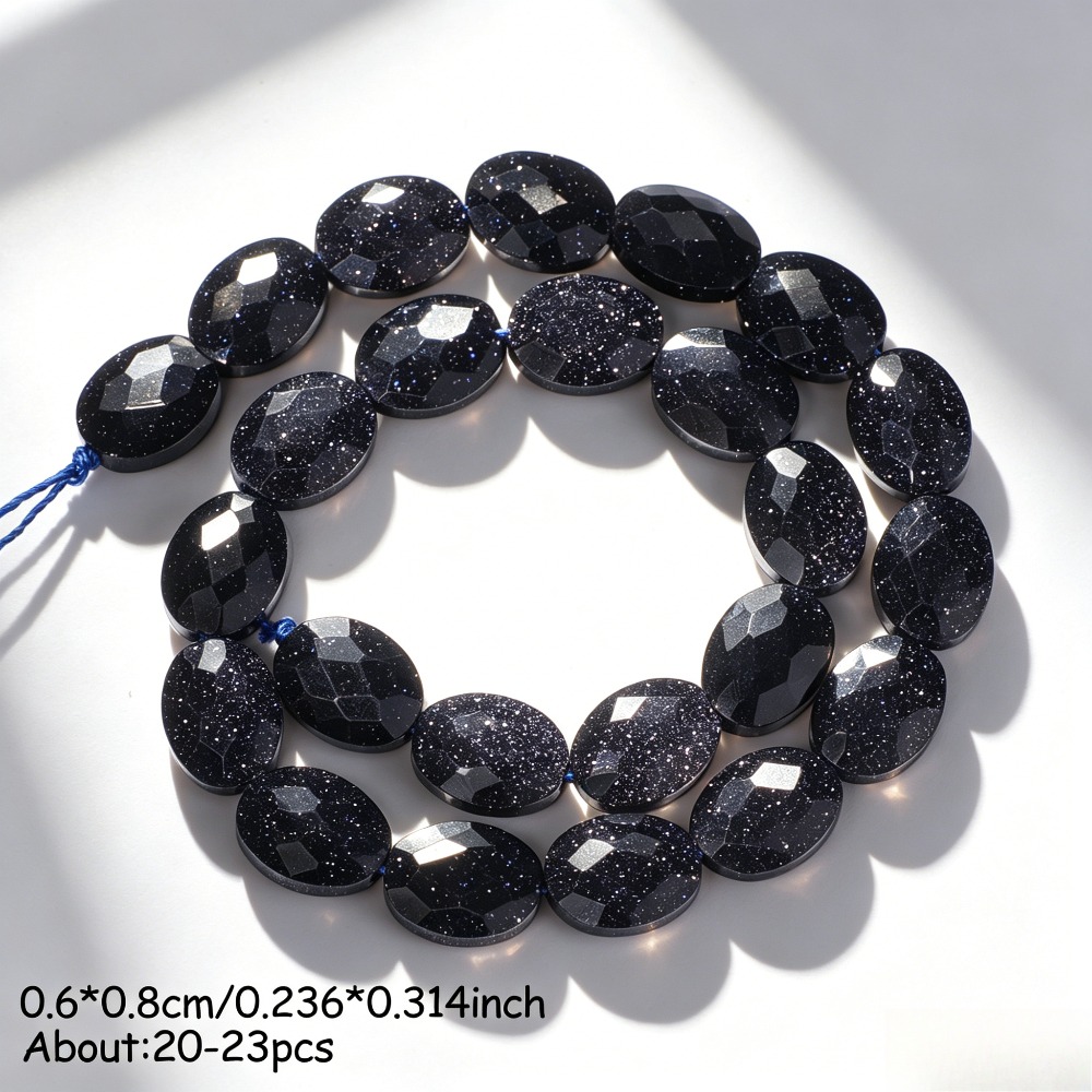 TEMU 6x8mm Aa Sandstone Suitable For Jewelry Making Diy - Oval Spacer Beads With Natural , Loose Beads For Bracelets, Necklaces, Earrings, Women'