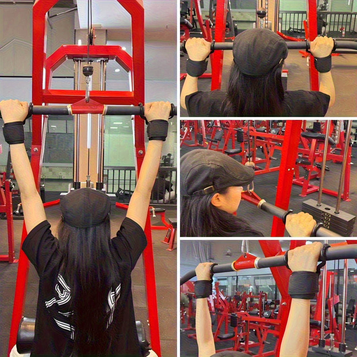 heavy duty gym weightlifting wrist hooks for men and women pair 300 lbs suitable for deadlifts pull ups strength training 0 39 inches 1 0cm youth grip lifting straps weight lifting equipment gym equipment for home gym rope gym attachments gym accessories gym equipment weightlifting gear pullup assistance durable wrist supports   design       material home gym   fitness enthusiasts Product details 3