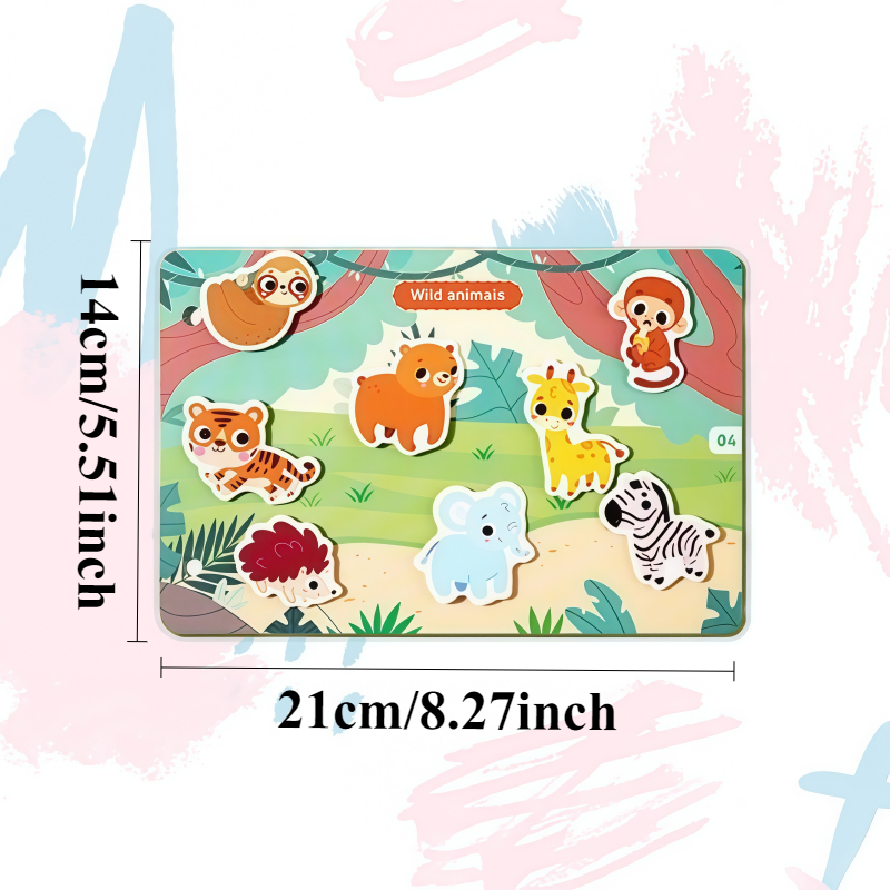 Children's Interactive Learning Sticker Book with Shapes