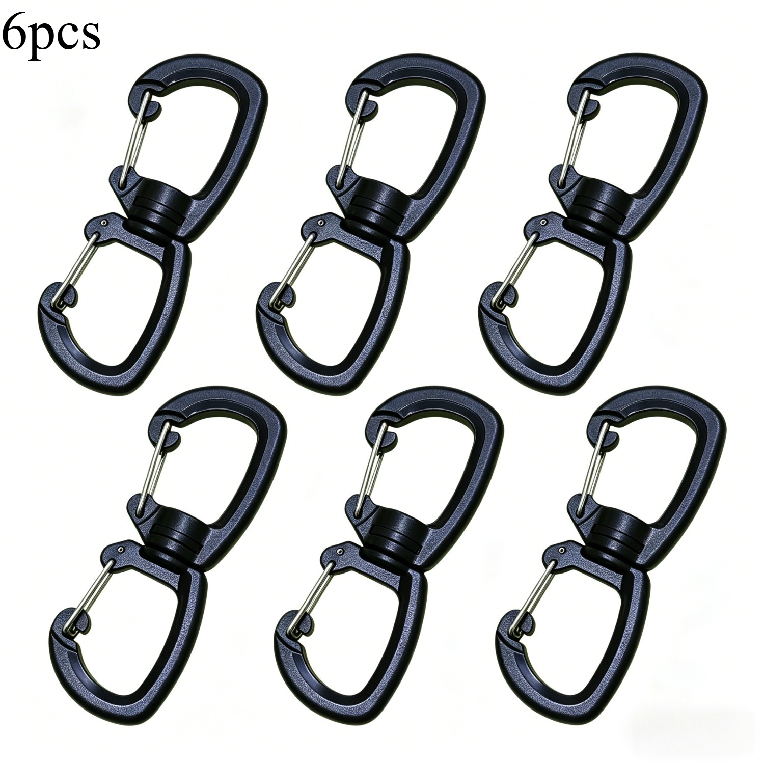 TEMU Fermoir pince de 8 rotatif à 360° multifonctionnel, crochet d'extérieur léger et durable, clip porte-clés à fermeture rapide pour camping, sac à