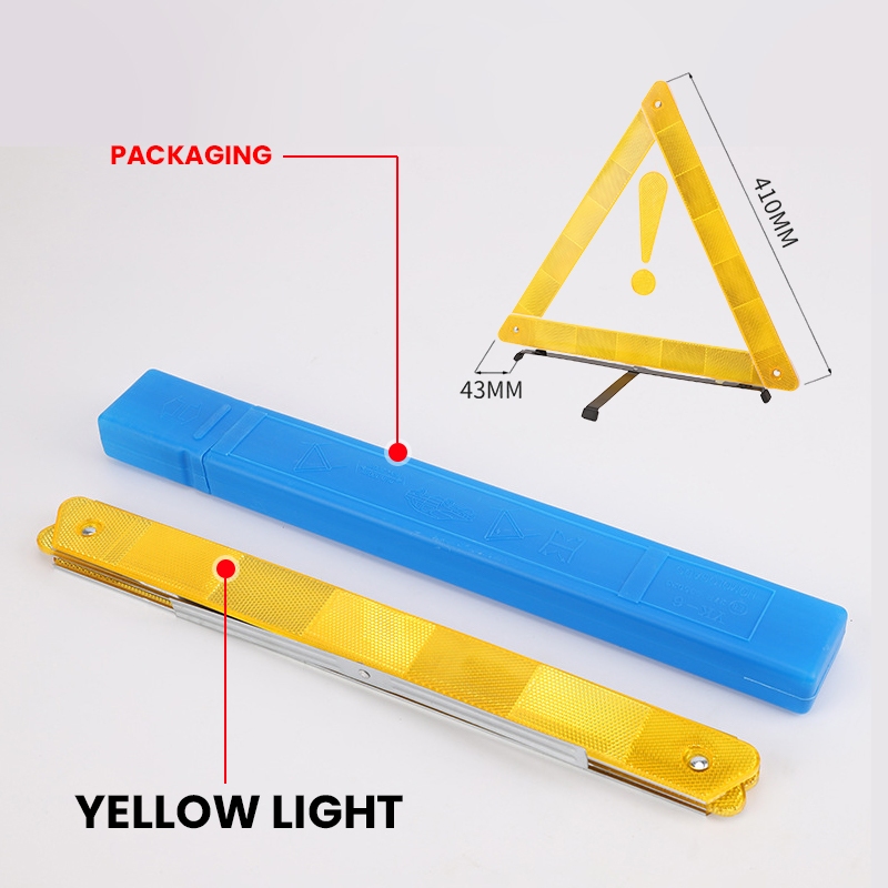 TEMU Foldable Metal Bracket For Reflective Triangle Emergency Device In , Roadside Emergency Kit, Vehicle Safety Accessory, Durable Construction,