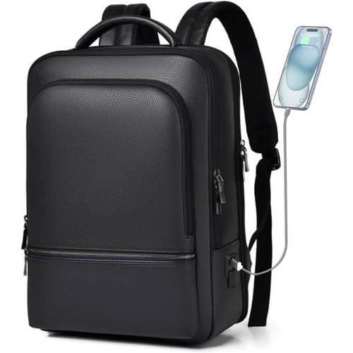 mens usb charging laptop backpack 15 6 inch with charging port heavy duty suitable for travel college adjustable shoulder straps zipper closure lightweight for tablet electronics