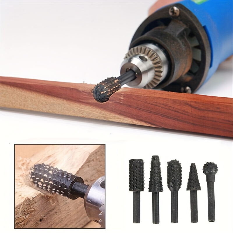 Set De 5 Têtes De Meulage Abrasives Pour Perceuse – Mandrin 6 Mm, Polyvalent