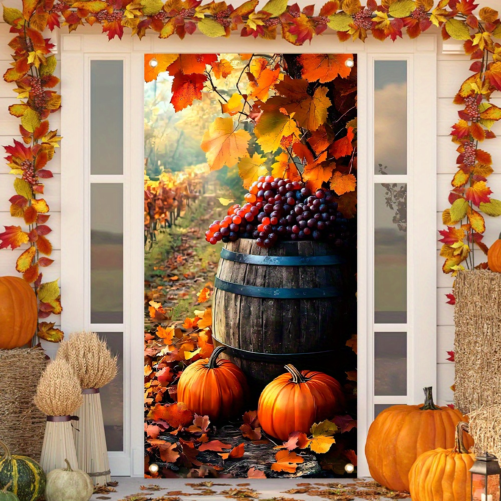 24 decorazioni autunnali da appendere, in legno, con spago di zucca, foglie d'acero, nani, decorazione da appendere per il Ringraziamento