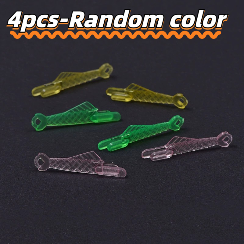 4pcs Small Fish-shaped Threading Tools, Rapid Wire-threading Device For Sewing Machines, Clothing Sewing Additions, Plastic Threading Needle Tool