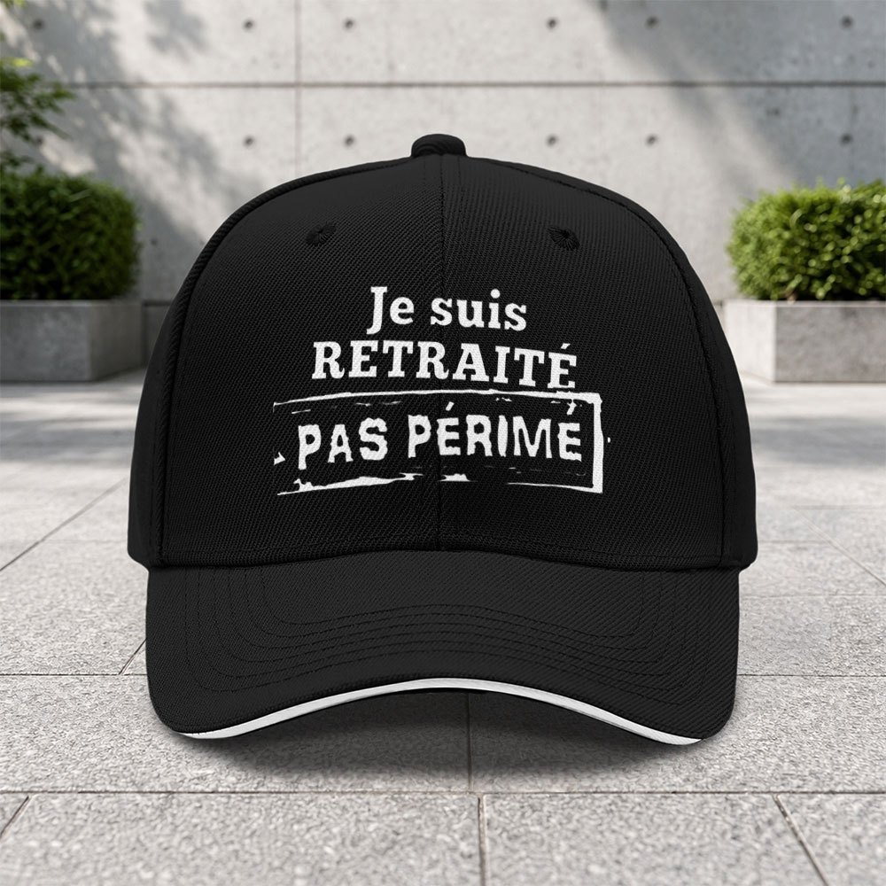 TEMU 1 Casquette de baseball sandwich réglable avec sur française - Artisanat imprimé tendance - Convient aux passionnés de sports de et de camping -