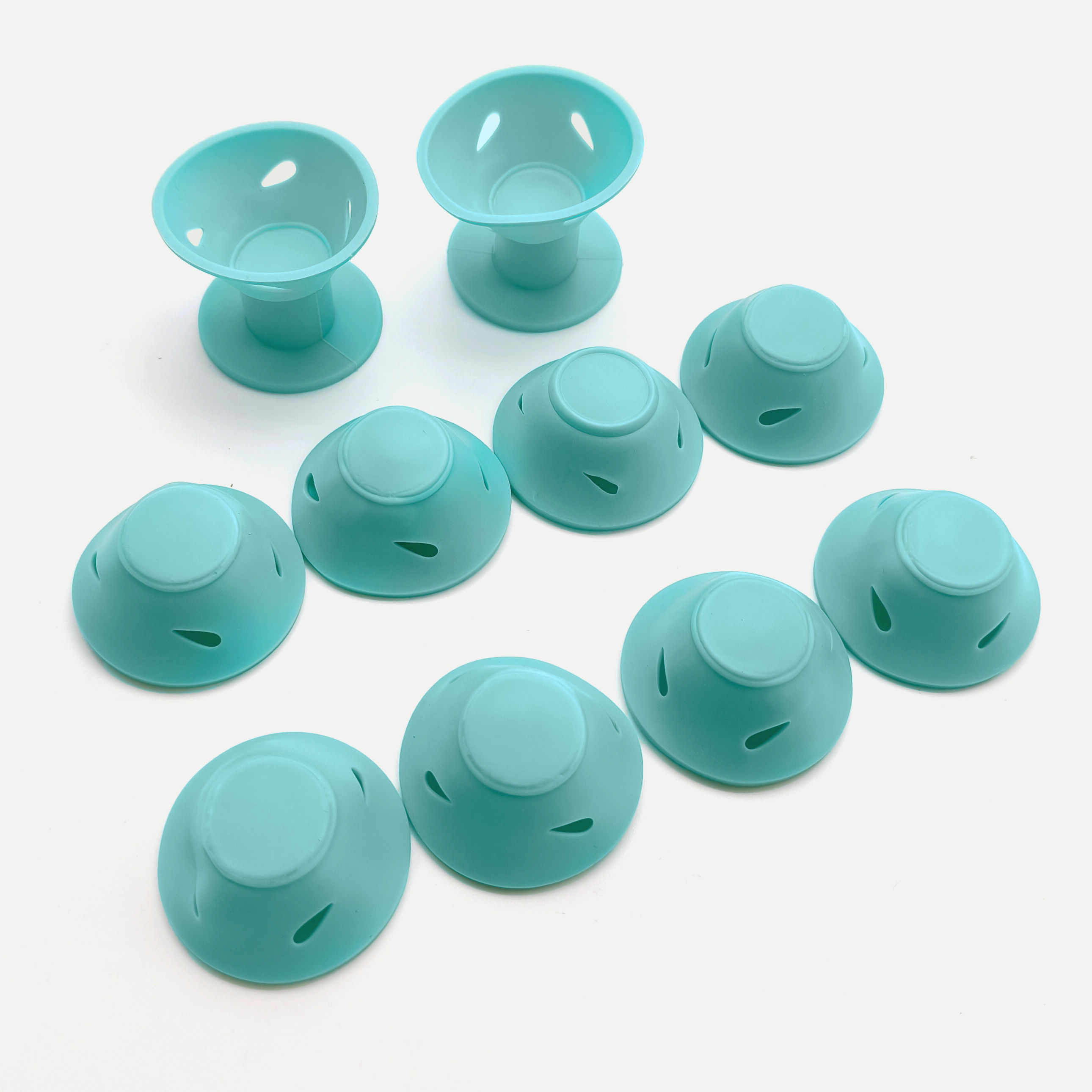 TEMU 10pcs Large-sized No-heat Curling Irons, Suitable For All Hair Types, Manual Mushroom-shaped Curling Irons - No-heat Curling Irons That Used For