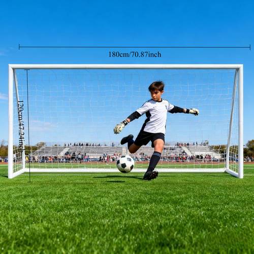item picture outdoor portable football standard size 47 24 70 87in goal ideal for training portable foldable design