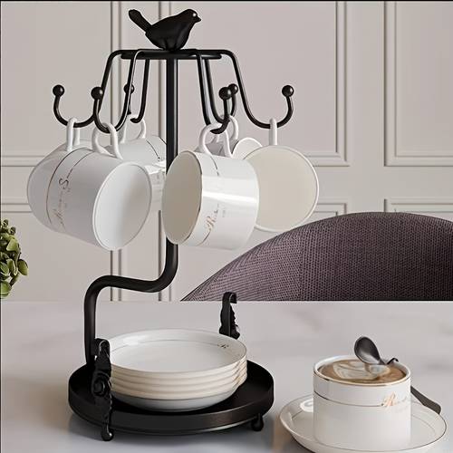 1pc coffee mug holder multi purpose desktop organizer for cups keys room countertop decorative storage rack