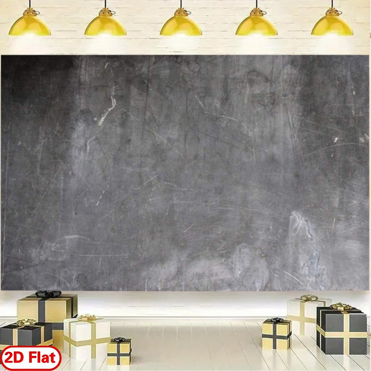 Rustic Metal Texture Party Backdrop Banner