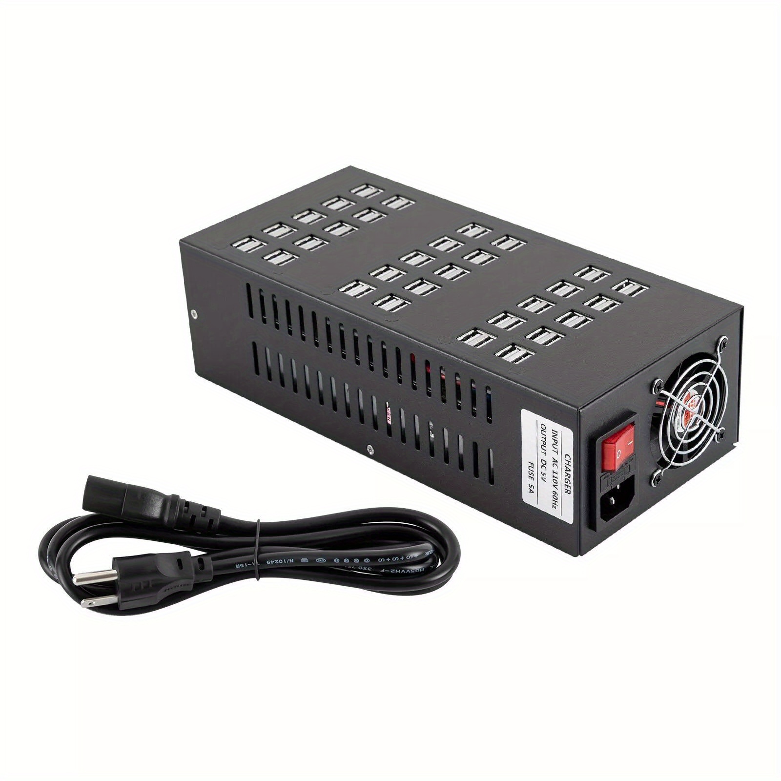 powerful charging hub   multi 60 port usb charging station for desktop cell phone charging and organization Product details 3