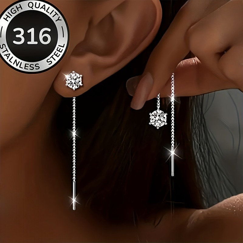 TEMU Bohemian-style Ear Wires With Tassel Inlay Design, Fade-resistant And -friendly, A Versatile Style For , An Excellent Gift For Women