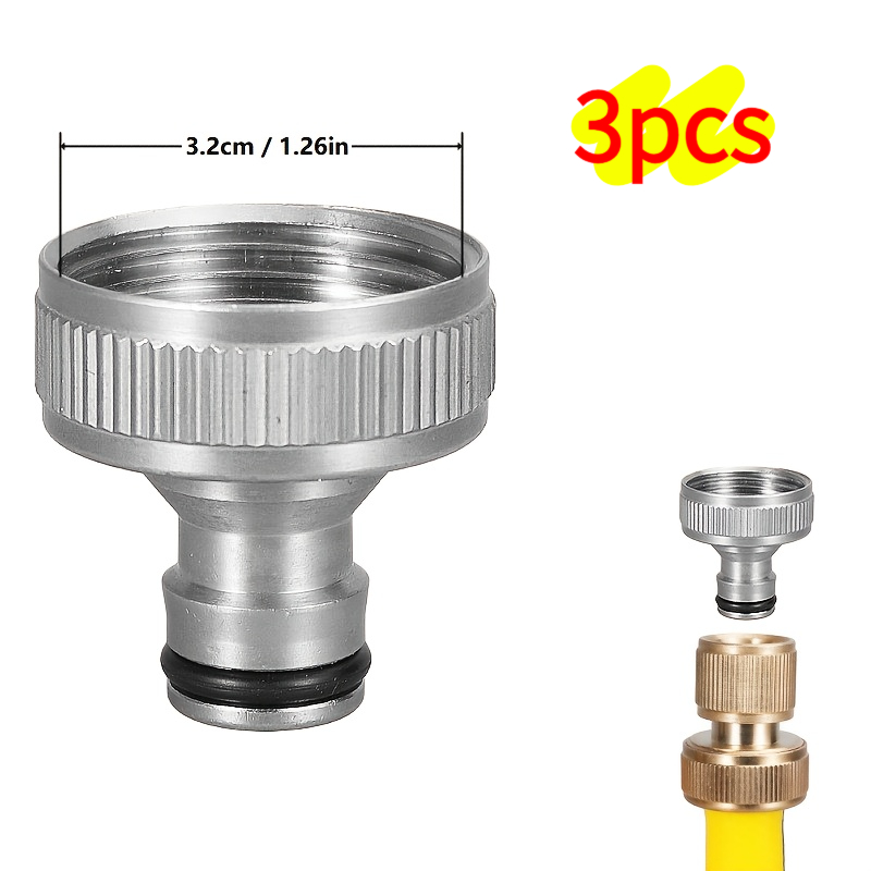 3pcs Spout Complete Collection (1/2, 3/4, 1) - Featuring Brass Electroplating Water Connector For Secure, Line Connections &