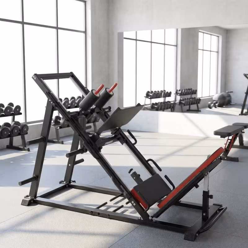 leg press squat machine adjustable leg machine lower body special leg machine squat leg press combo with 11 13 shoulder width 3 level safety stops calf block for home gyms Product details 1