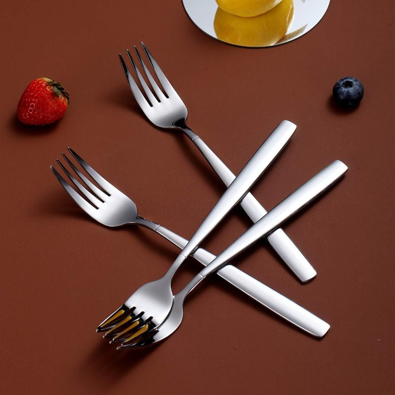 dinner forks of 12 stainless steel modern fork set forks and spoons silverware spoons and forks set Product details 3