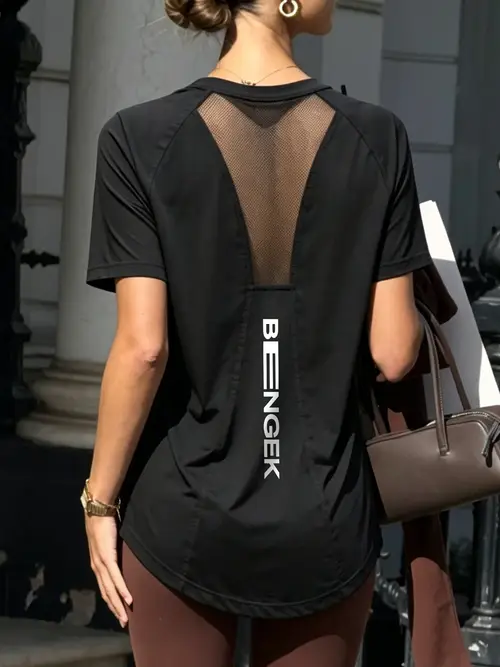 Backless String Crop workout clothes for women sold on Temu United States