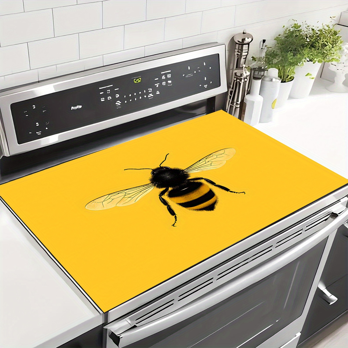 TEMU 1pc Print Dish Rack Drying Mat, Bar Counter Absorbent Mat, Tabletop Protective Heat Insulation Pad, Kitchen Dining Table Countertop Restaurant