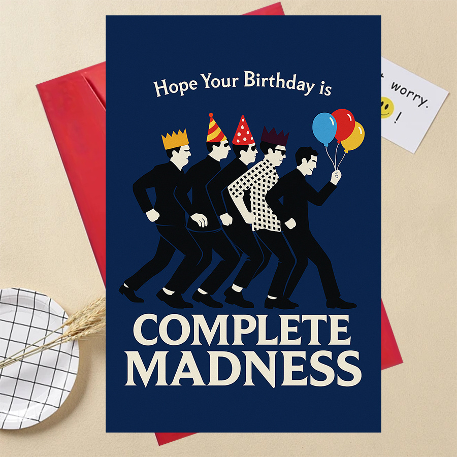 TEMU 1pcfunny Complete Birthday Card For Coworkers Humorous Greeting Card For Men And For Party Celebration Gift